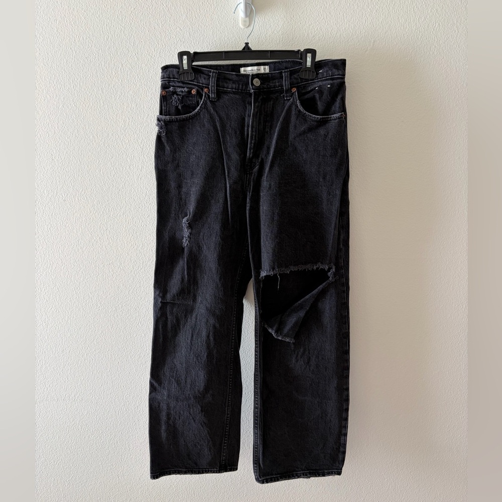 Abercrombie & Fitch Women's Black High Rise Jeans